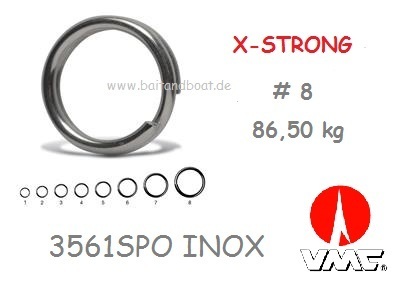 6 x VMC Sprengringe 3561 SPO INOX X_STARK # 8     86,50 kg